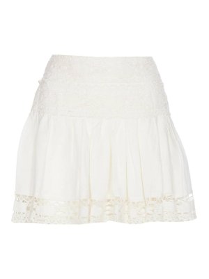 スカート TOM FORD Crochet mini skirt White GCK215YAX844 TOM FORD Crochet Skirt in Chalk | FWRD
