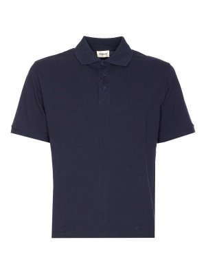 SAINT LAURENT: polo shirts - Cassandre Polo Shirt In Pique