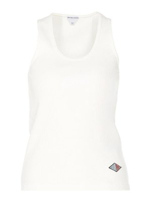 BOTTEGA VENETA: Tops & Tank tops - Cotton Rib Jersey Tank Top