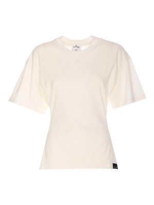 Courreges: t-shirts - White Fitted T-Shirt