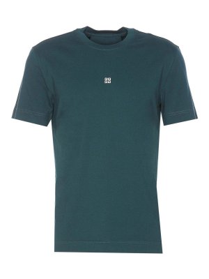 Off-White Spray Arrow Green Cotton T-Shirt