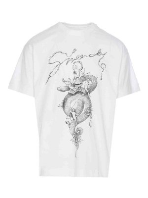 Tシャツ・カットソー GIVENCHY SS24 Givenchy Shirts White (BM60ZY 14M6100) GIVENCHY Cotton Boxy-Fit T-Shirt New collection | Hionidis