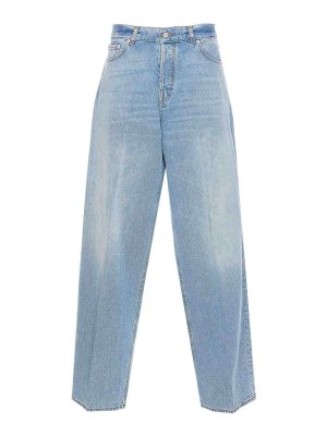 HAIKURE: Jeans évasés - Jean Bootcut - Bleu
