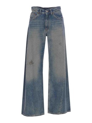 MM6 MAISON MARGIELA: Bootcut - Bootcut Jeans - Blau