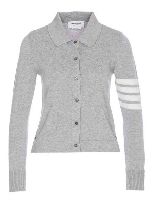 THOM BROWNE: Cardigans - Cardigan - Grau