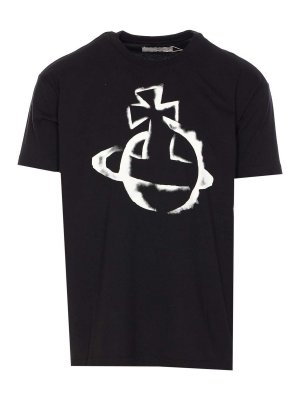 トップス Vivienne Westwood t-shirt black Vivienne Westwood BLACK COTTON T-SHIRT | palazzobellies