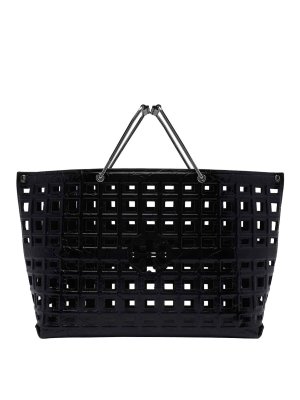 TORY BURCH: totes bags - Croco Embossed Ella Market Handbag