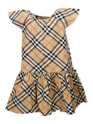 BURBERRY: ニーレングスドレス - 膝丈ドレス - グレー