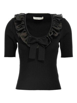 ALESSANDRA RICH: t-shirts - Ruffle T-Shirt