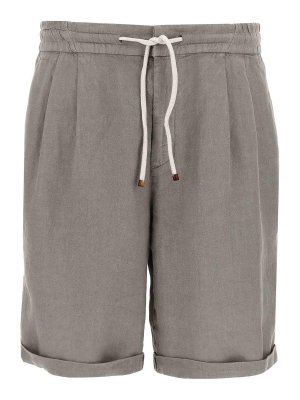 BRUNELLO CUCINELLI: Hosen Shorts - Shorts - Grau