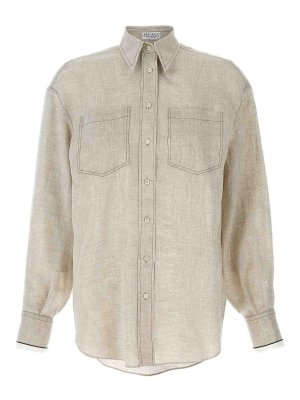 BRUNELLO CUCINELLI: Camisas - Camisa - Beis