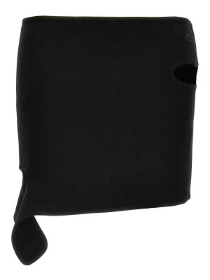 Courreges: Faldas media pierna y semilargas - Falda Semilarga - Negro