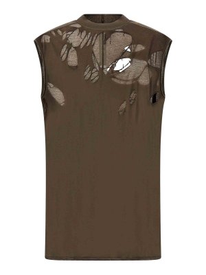 Rick Owens Anthem Tank Top - Beige - Men | RR01E5152UC21