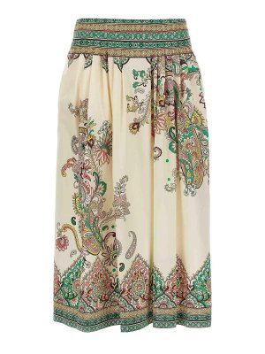 ETRO: Knee length skirts & Midi - Paisley Flower Skirt