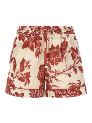 ショートパンツ VERSACE 'Strawberry Garden' shorts (10189481A13649 5W690) Versace Strawberry Garden Shorts - Women | 10189481A136495W700