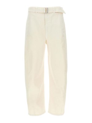 LEMAIRE: ブーツカットジーンズ - ブーツカットジーンズ - 白