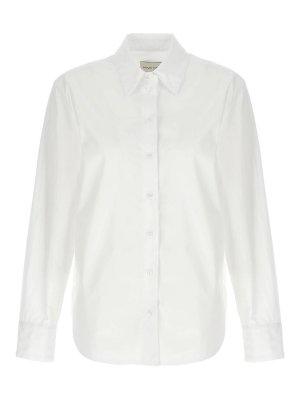 LOULOU STUDIO: Camisas - Camisa - Blanco