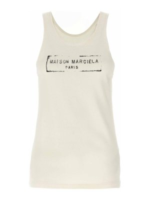 Maison Margiela: Tops & Tank tops - Logo Tank Top