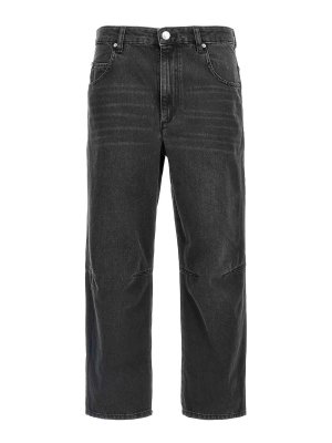 Isabel Marant Etoile: Jeans boot-cut - Jeans Boot-Cut - Negro
