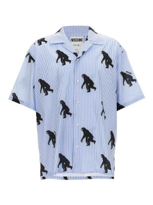 MOSCHINO: Chemises - Chemise - Bleu Clair