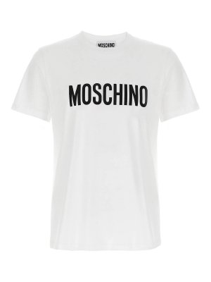 MOSCHINO: t-shirts - Logo Print T-Shirt