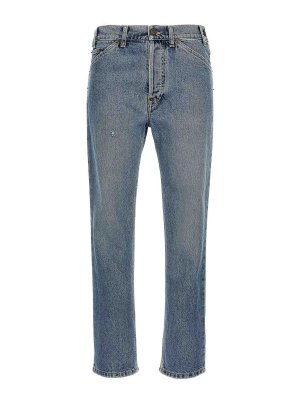 MOSCHINO: Jeans évasés - Jean Bootcut - Bleu