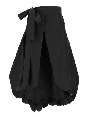 スカート FABIANA FILIPPI Taffeta skirt Gold Fabiana Filippi Tech Taffeta Balloon Midi Skirt | Harrods UK
