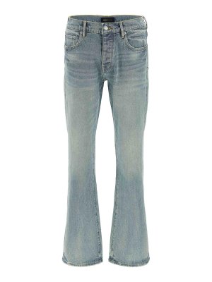 PURPLE BRAND: bootcut jeans - P004 Pinner Coated Vintage Jeans