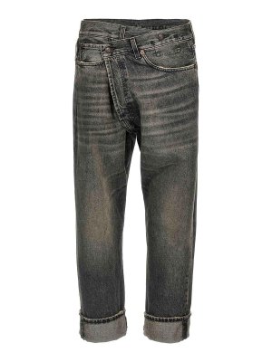 R13: Jeans évasés - Jean Bootcut - Gris