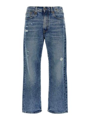 R13: Jeans évasés - Jean Bootcut - Bleu