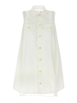Sacai: short dresses - Mini Chemisier Dress
