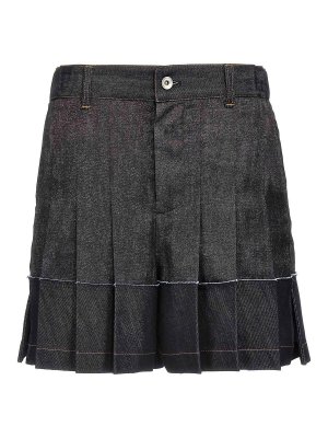 Sacai: Trousers Shorts - Flounced Shorts