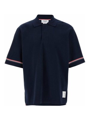 Tシャツ・カットソー BRIONI Men Polo Shirts UMKC0LPBK024000 Blue Brioni Knitted Polo Shirt - Blue - Men | UMKC0LPBK024000