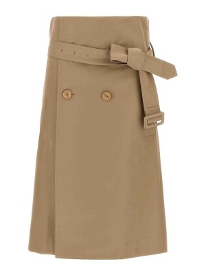 Thom Browne Silk Skirt - Light Blue - Women | FGCA22AF0819480