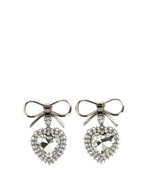 ALESSANDRA RICH: Earrings - Metal Bow Earrings