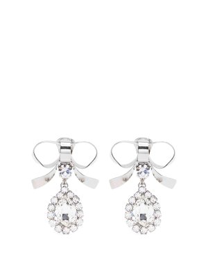 ALESSANDRA RICH: Earrings - Metal Bow Earrings
