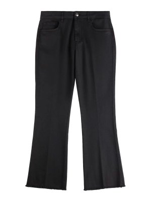 パンツ MICHAEL KORS Women Pants MF43015ENX001 Black Michael Kors Collection - Samantha Black Double Crepe Slim Pant