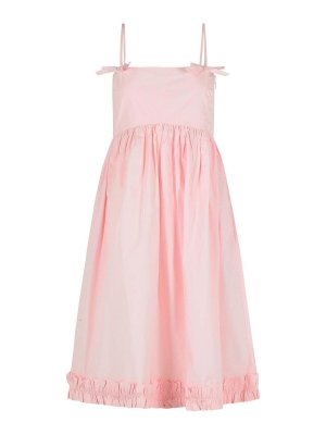 GANNI: ニーレングスドレス - 膝丈ドレス - ヌードカラー