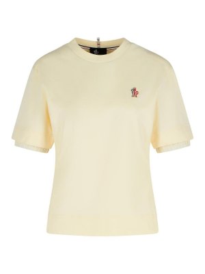 MONCLER ホワイト 半袖Tシャツ リボン付き レディースTシャツMoncler ホワイト 2025 | THEBS