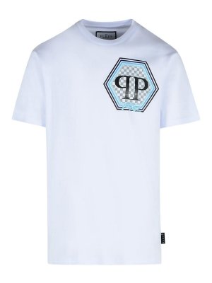 PHILIPP PLEIN: t-shirts - White Cotton T-Shirt
