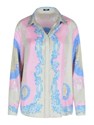 VERSACE: shirts - Pink Silk Shirt