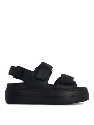 HOGAN: sandals - H680 Black Leather Sandals
