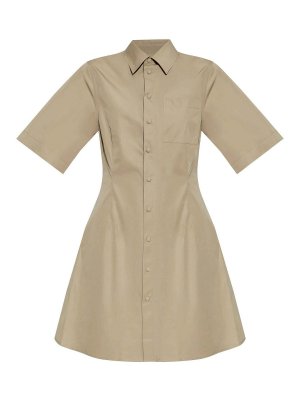 AMI PARIS: abiti al ginocchio - Abito da camicia di cotone