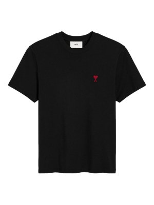 AMI PARIS: t-shirt - T-shirt de Coeur Rouge