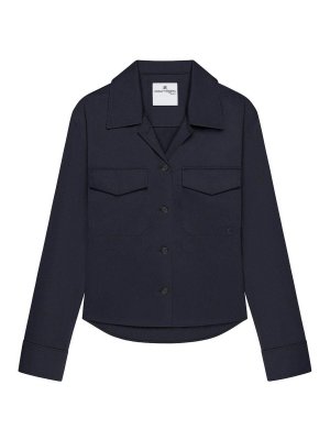 Courreges: Camisas - Camisa - Azul Oscuro