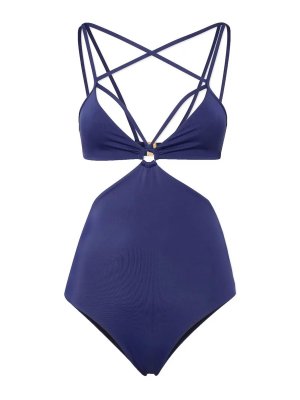 Elisabetta Franchi Chain One-Piece Swimsuit - Black