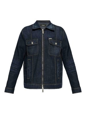 ジャケット Alexander Mcqueen Giacca Alexander Mcqueen Giacca Zip In Denim - Blue | 809777QTACM0439
