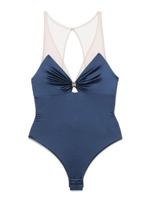ELISABETTA FRANCHI: Tops & Tank tops - Tulle-Straps Bodysuit