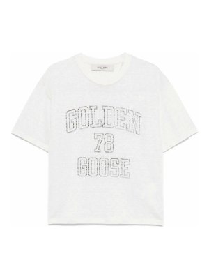 GOLDEN GOOSE: Camisetas - Camiseta - Blanco