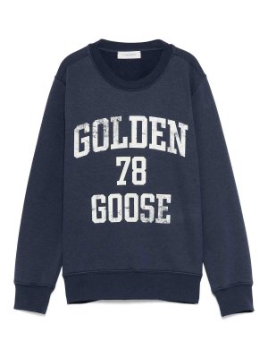GOLDEN GOOSE: Sudaderas y suéteres - Sudadera - Azul